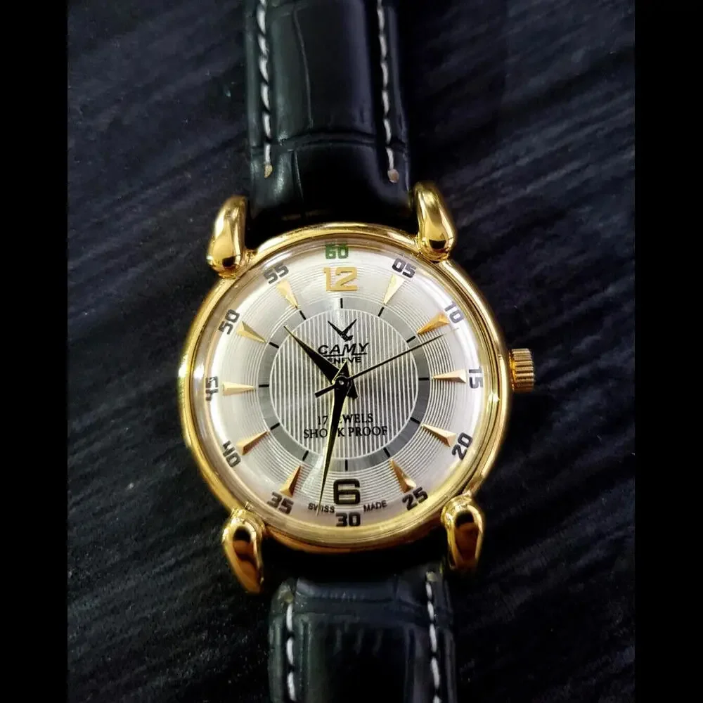 RARE Camy‎ Geneve Mechanical Swiss Watch Runs Excellent